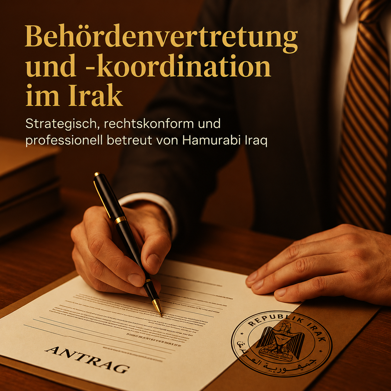 Behördenvertretung und koordination im Irak